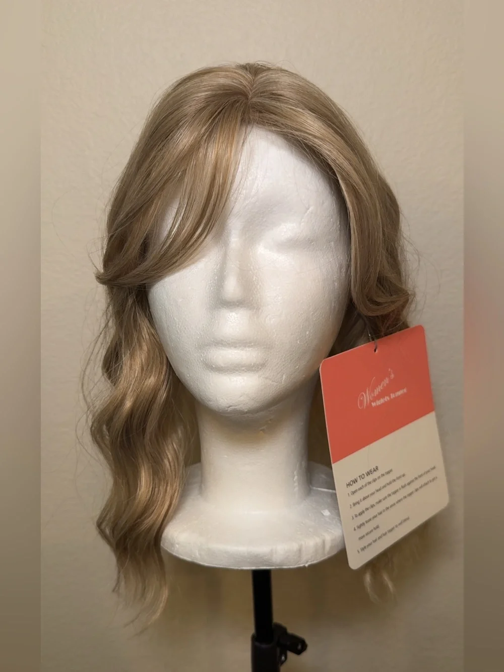 Blonde wiglet topper